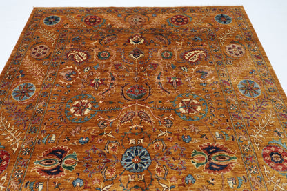 200 x 300 cm | Suzani Afghan Tribal Hand Knotted Veg Dye Wool carpet