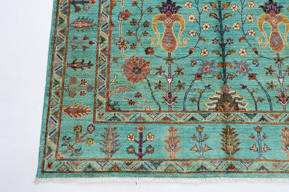 153 x 199 cm | Tribal Sultani Area Rug Afghan Hand Knotted veg Dye Wool carpet
