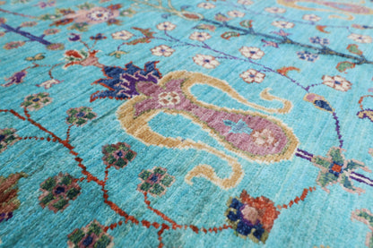 153 x 199 cm | Tribal Sultani Area Rug Afghan Hand Knotted veg Dye Wool carpet