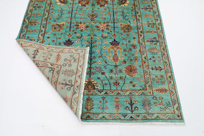 153 x 199 cm | Tribal Sultani Area Rug Afghan Hand Knotted veg Dye Wool carpet
