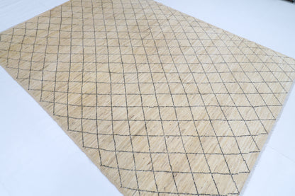 200 x 285 cm | Khotan Afghan Tribal Hand Knotted Veg Dye Wool carpet