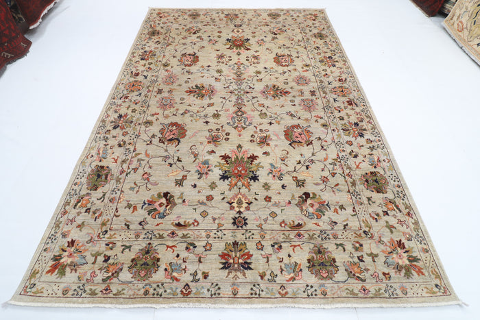 203 x 297 cm | Sultani Design Hand Knotted Veg Dye Wool Afghan Carpet