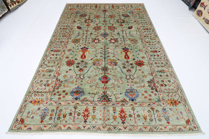 200 x 298 cm | Sultani Afghan Tribal Hand Knotted Veg Dye Wool carpet