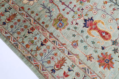 200 x 298 cm | Sultani Afghan Tribal Hand Knotted Veg Dye Wool carpet