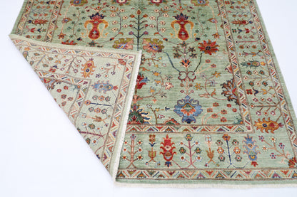 200 x 298 cm | Sultani Afghan Tribal Hand Knotted Veg Dye Wool carpet
