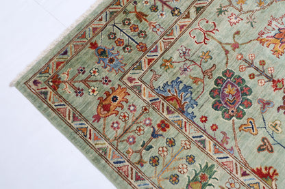 200 x 298 cm | Sultani Afghan Tribal Hand Knotted Veg Dye Wool carpet