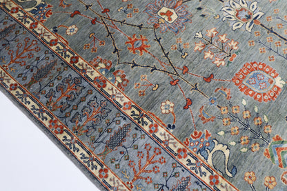 200 x 293 cm | Oriental Afghan Tribal Hand Knotted Veg Dye Wool carpet
