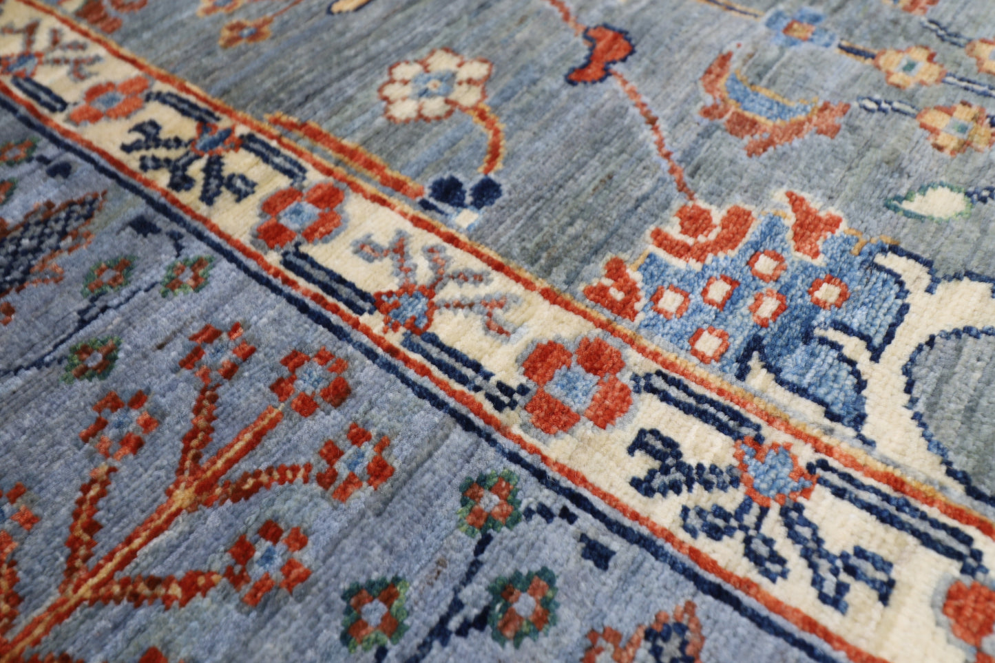200 x 293 cm | Oriental Afghan Tribal Hand Knotted Veg Dye Wool carpet