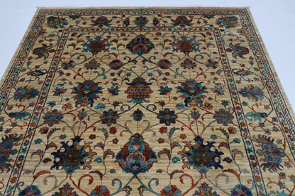 198 x 295 cm | Sultani Afghan Tribal Hand Knotted Veg Dye Wool carpet