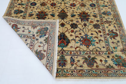198 x 295 cm | Sultani Afghan Tribal Hand Knotted Veg Dye Wool carpet