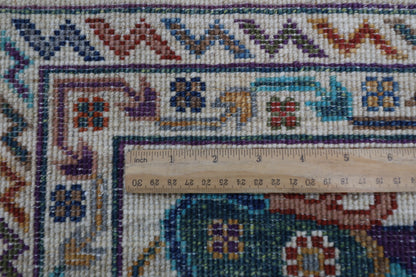198 x 295 cm | Sultani Afghan Tribal Hand Knotted Veg Dye Wool carpet