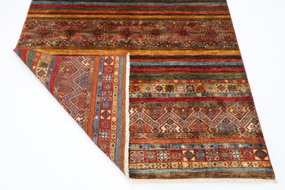 162 x 294 cm | Khorjun Afghan Tribal Hand Knotted Veg Dye Wool carpet