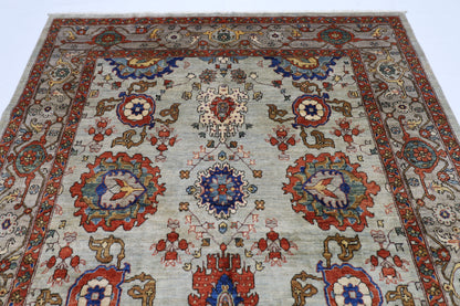 202 x 288 cm | Afghan Tribal Hand Knotted Veg Dye Wool carpet