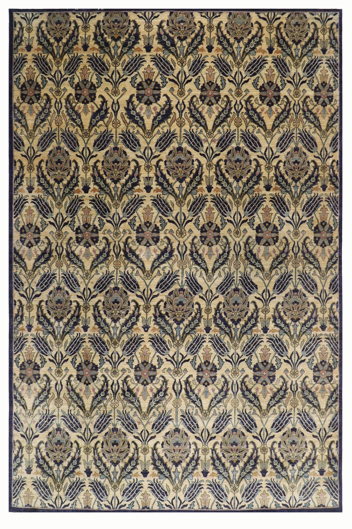 271 x 357 cm | Oriental Suzani Area Rug Afghan Hand Knotted Veg Dye Wool carpet