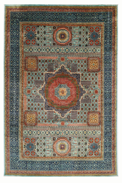 295 x 397 cm | Oriental Mamluk Large Area Rug Afghan Hand Knotted Veg Dye Wool carpet
