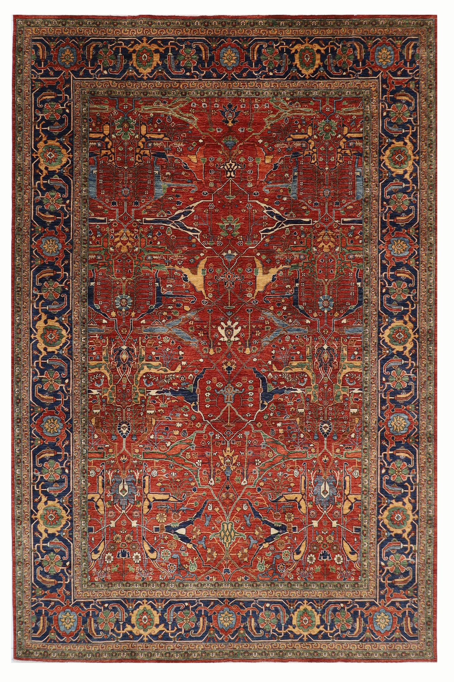 306 x 431 cm | Oriental Bidjar Large Area Rug Afghan Hand Knotted Veg Dye Wool carpet