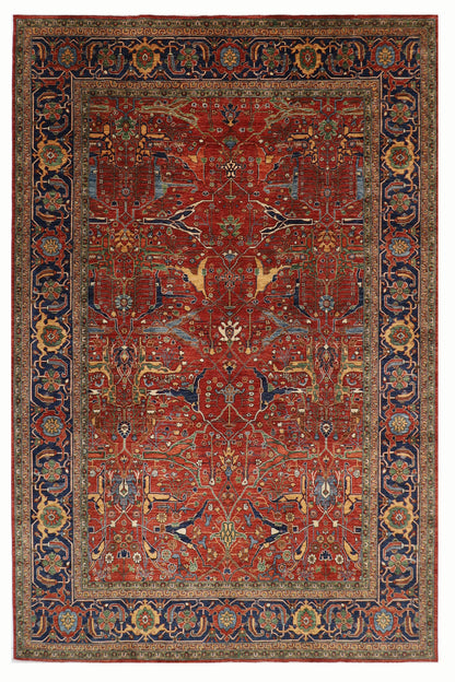 306 x 431 cm | Oriental Bidjar Large Area Rug Afghan Hand Knotted Veg Dye Wool carpet