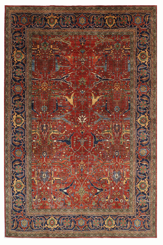 306 x 431 cm | Oriental Bidjar Large Area Rug Afghan Hand Knotted Veg Dye Wool carpet