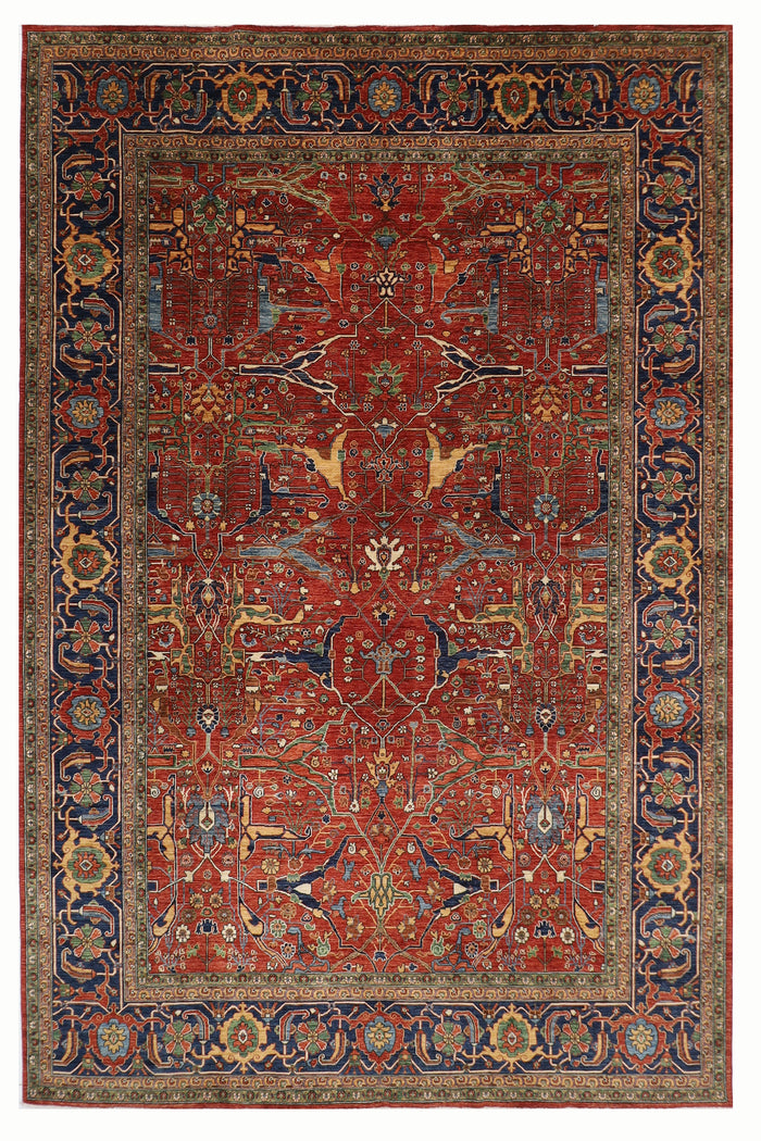 306 x 431 cm | Oriental Bidjar Large Area Rug Afghan Hand Knotted Veg Dye Wool carpet