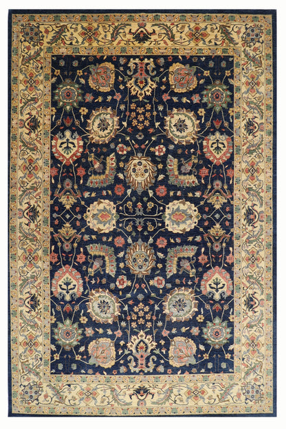311 x 423 cm | Oriental Large Floral Area Rug Afghan Hand Knotted Veg Dye Wool carpet
