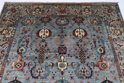 198 x 190 cm | Sultani Afghan Tribal Hand Knotted Veg Dye Wool carpet
