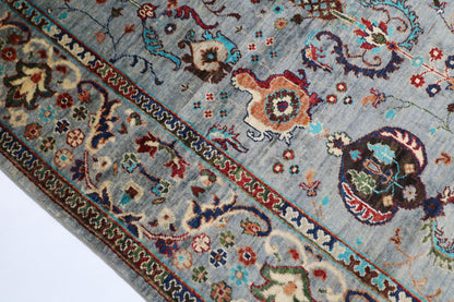 198 x 190 cm | Sultani Afghan Tribal Hand Knotted Veg Dye Wool carpet
