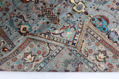 198 x 190 cm | Sultani Afghan Tribal Hand Knotted Veg Dye Wool carpet