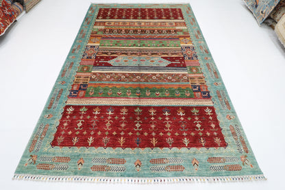 201 x 304 cm | Oriental Gabbeh Area Rug Afghan Hand Knotted Veg Dye Wool carpet