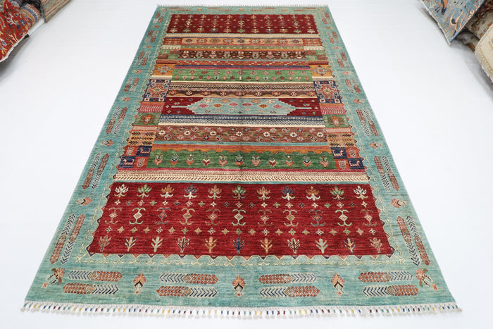 201 x 304 cm | Oriental Gabbeh Area Rug Afghan Hand Knotted Veg Dye Wool carpet