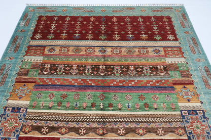 201 x 304 cm | Oriental Gabbeh Area Rug Afghan Hand Knotted Veg Dye Wool carpet