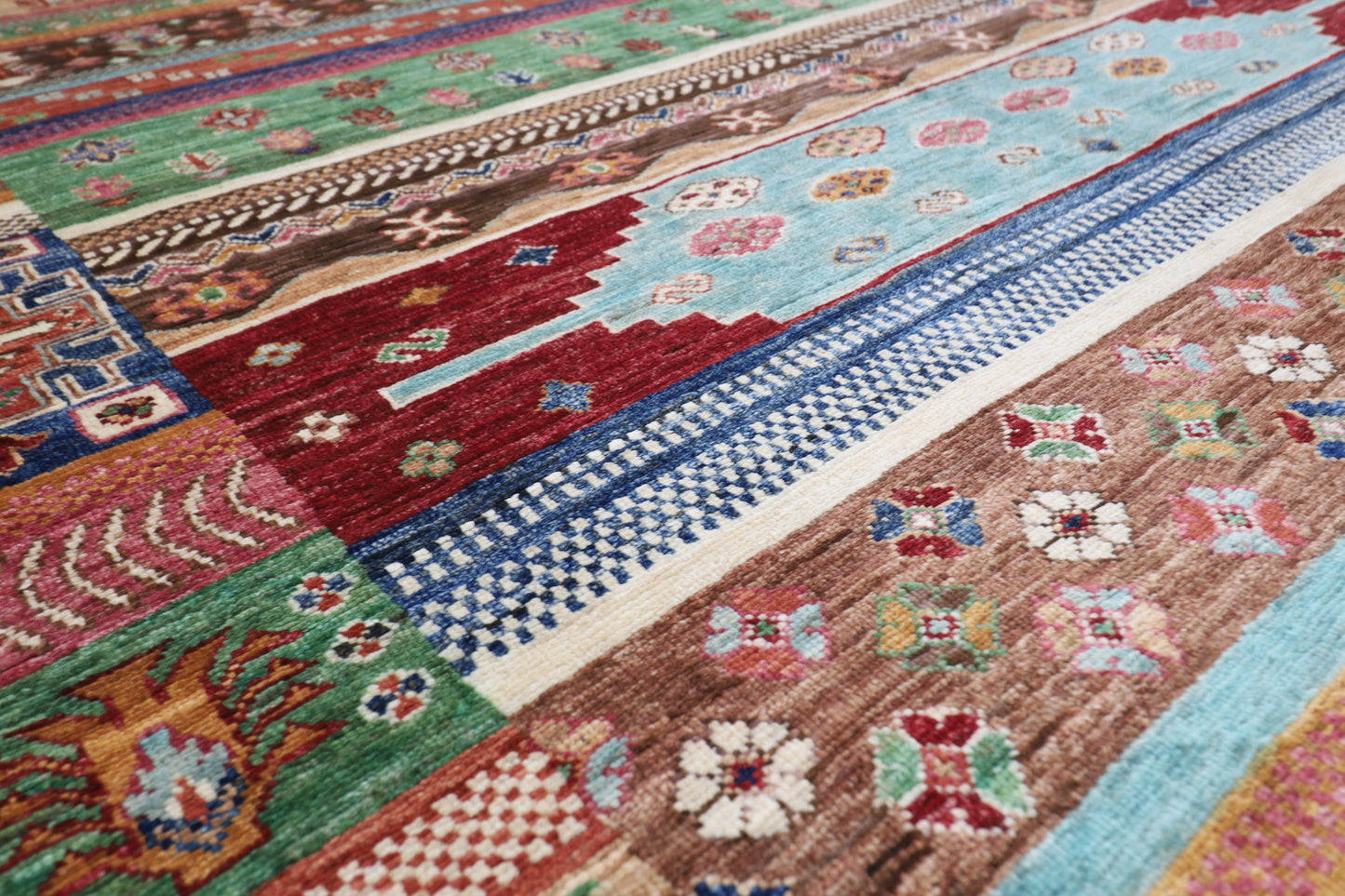 201 x 304 cm | Oriental Gabbeh Area Rug Afghan Hand Knotted Veg Dye Wool carpet