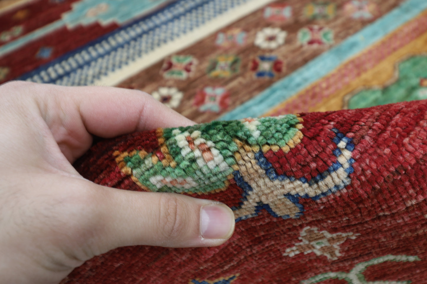 201 x 304 cm | Oriental Gabbeh Area Rug Afghan Hand Knotted Veg Dye Wool carpet