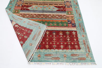 201 x 304 cm | Oriental Gabbeh Area Rug Afghan Hand Knotted Veg Dye Wool carpet