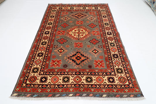 171 x 242 cm | Oriental Kazak Area Rug Afghan Hand Knotted Soft Wool carpet