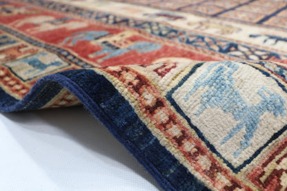 196 x 293 cm | Pazyryk Afghan Tribal Hand Knotted Veg Dye Wool carpet