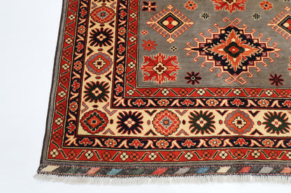 171 x 242 cm | Oriental Kazak Area Rug Afghan Hand Knotted Soft Wool carpet