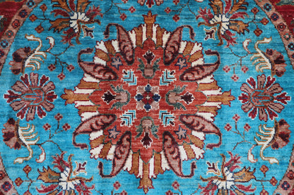 245 × 301 سم | سجادة أفغانية بتصميم كايروس منسوجة يدوياً من صوف مصبوغ طبيعياً