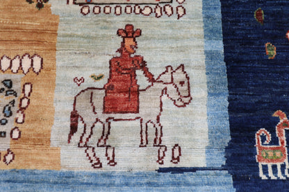 199 x 297 cm | Gabbeh Afghan Tribal Hand Knotted Veg Dye Wool carpet