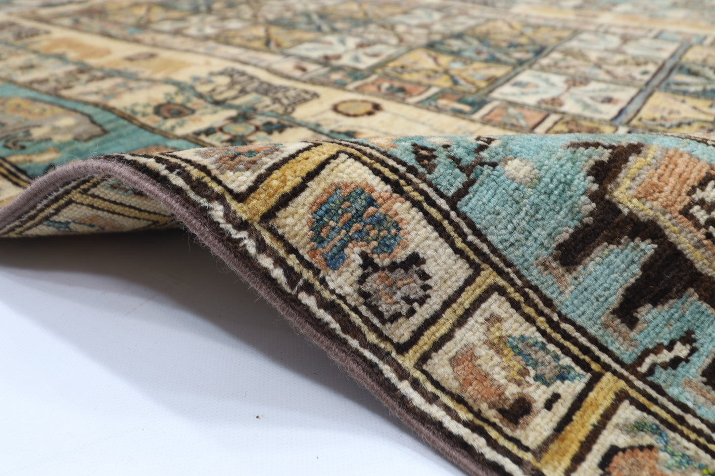 124 x 181 cm | Animal Oriental Area Rug Afghan Hand Knotted Veg Dye Wool carpet