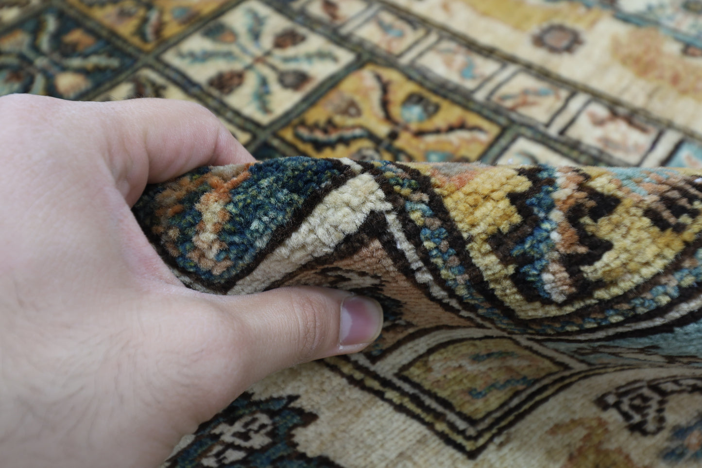 124 x 181 cm | Animal Oriental Area Rug Afghan Hand Knotted Veg Dye Wool carpet
