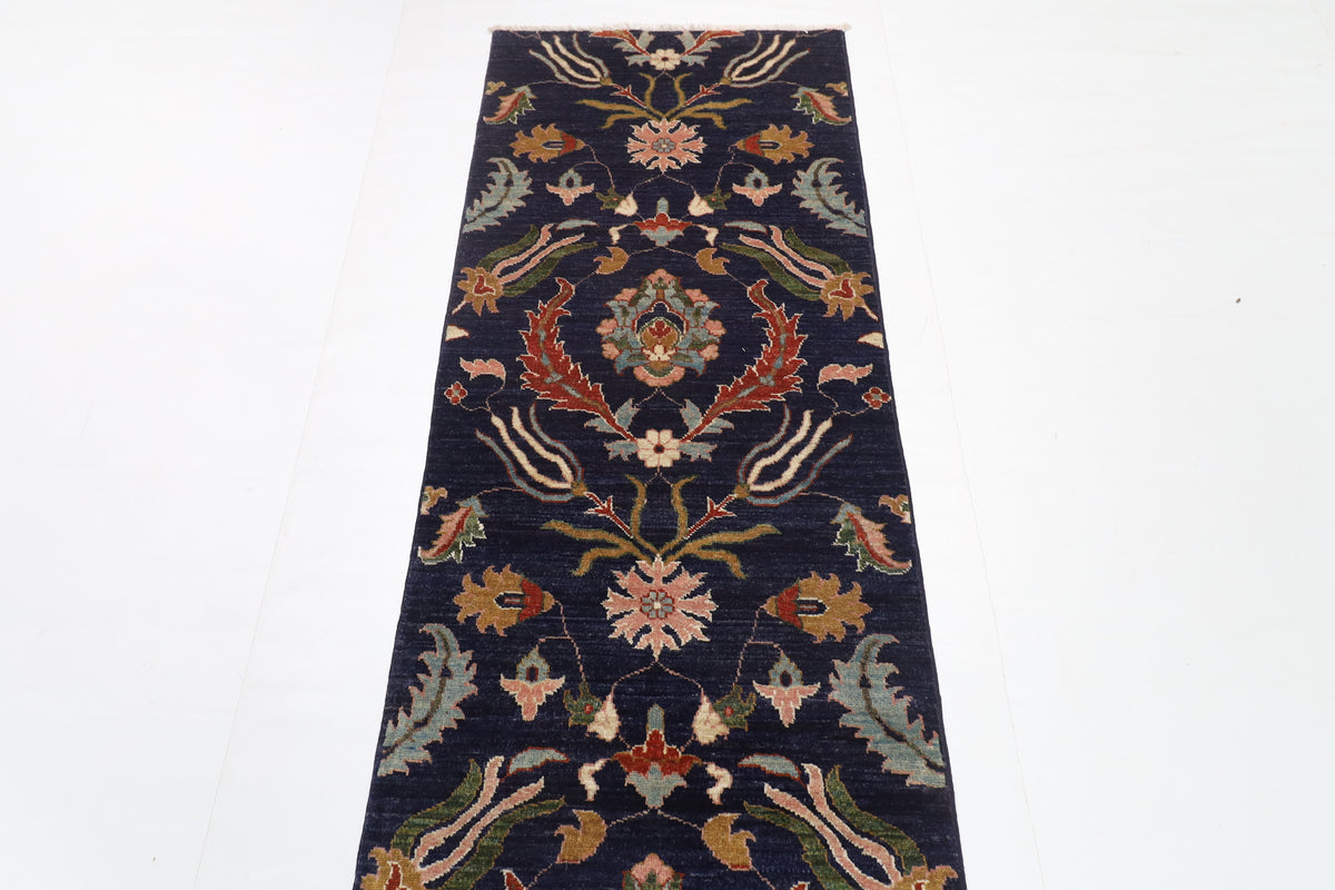 245 x 301 cm | Alfombra afgana de lana teñida con vegetales anudada a mano diseño Kawros