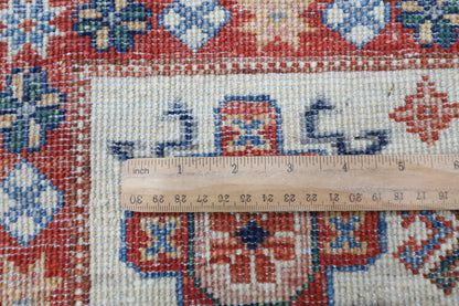201 x 308 cm | Kazak Blue Oriental Area Rug Afghan Hand Knotted Veg Dye Wool carpet