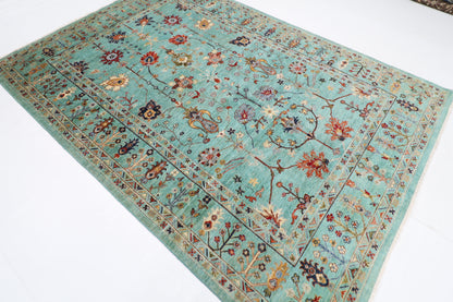 201 x 288 cm | Sultani Afghan Tribal Hand Knotted Veg Dye Wool carpet