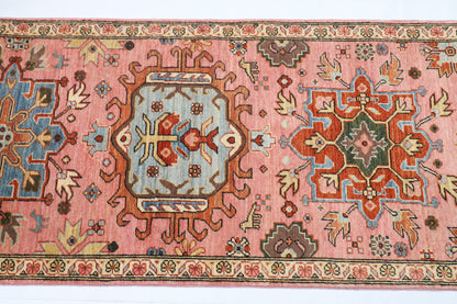 77 x 243 cm | Waziri Runner Design Hand Knotted Veg Dye Wool Afghan Carpet
