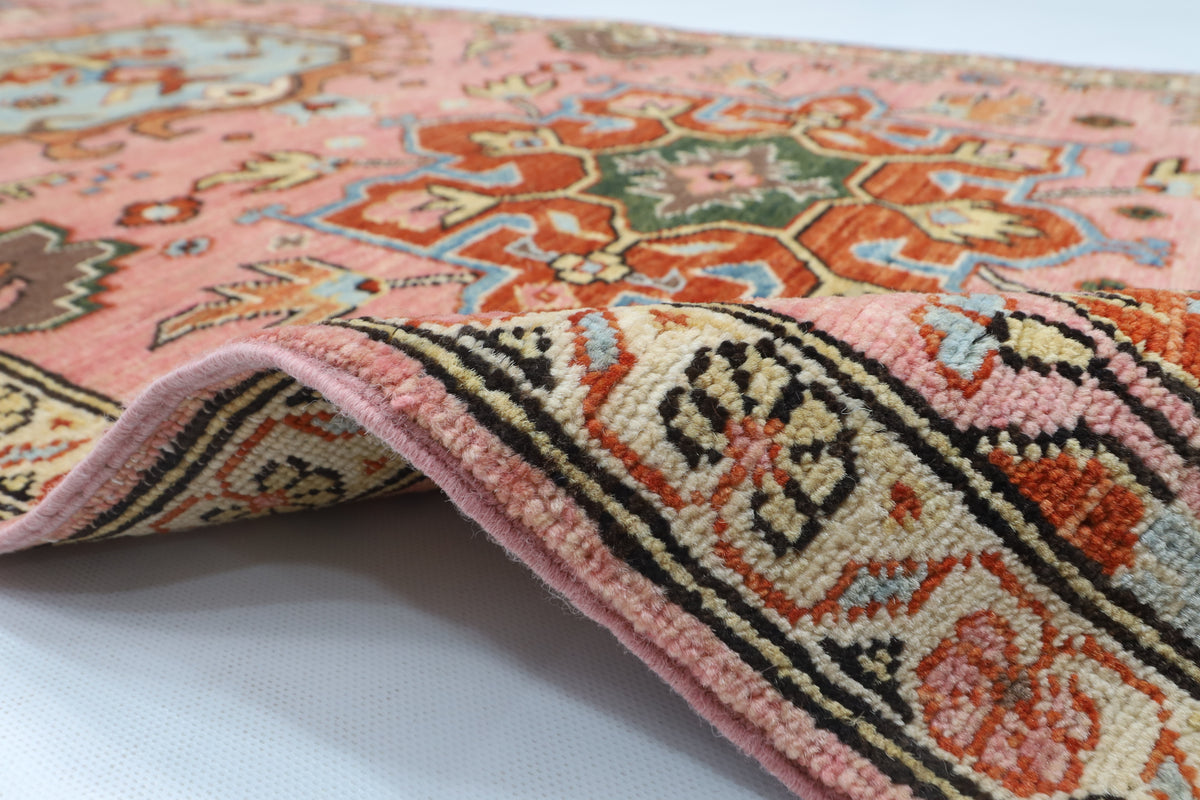 77 x 243 cm | Waziri Runner Design Hand Knotted Veg Dye Wool Afghan Carpet