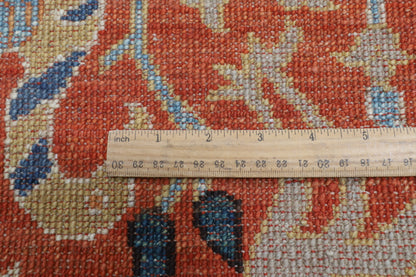 83 x 394 cm | Birds Runner Design Hand Knotted Veg Dye Wool Afghan Carpet