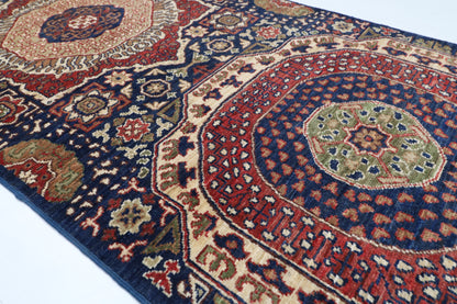 84 x 303 cm | mamluk Runner Design Hand Knotted Veg Dye Wool Afghan Carpet