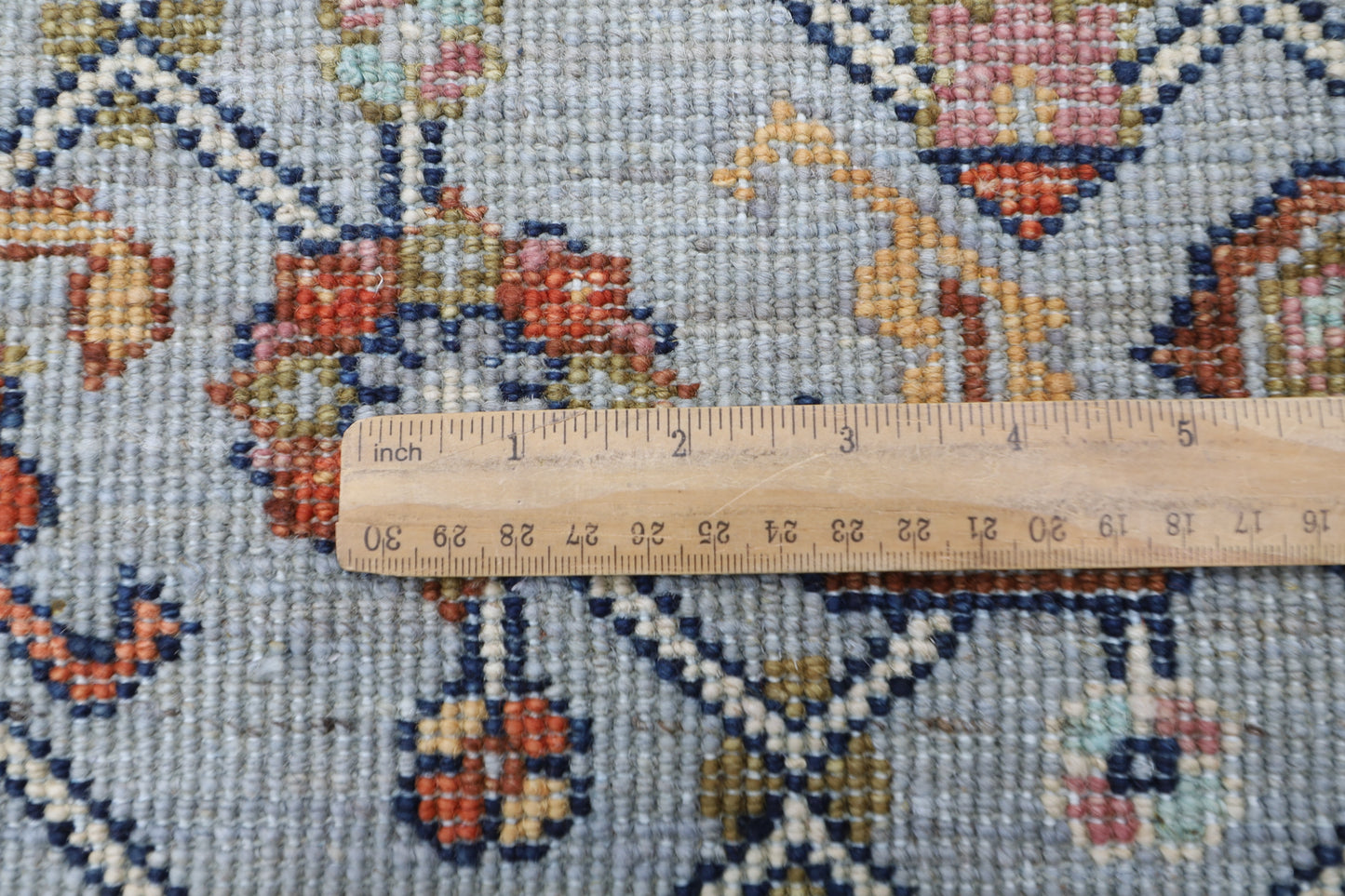 210 x 300 cm | Floral Gray Oriental Area Rug Afghan Hand Knotted Veg Dye Wool carpet