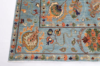 213 x 299 cm | Suzani Oriental Area Rug Afghan Hand Knotted Veg Dye Wool carpet