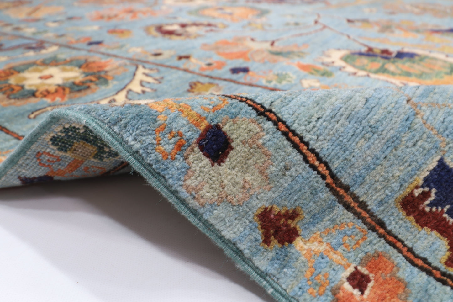 213 x 299 cm | Suzani Oriental Area Rug Afghan Hand Knotted Veg Dye Wool carpet